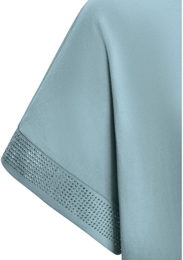 Lascana Shirt met korte mouwen Met glinsterend strass-ontwerp op de arm - Foto 4