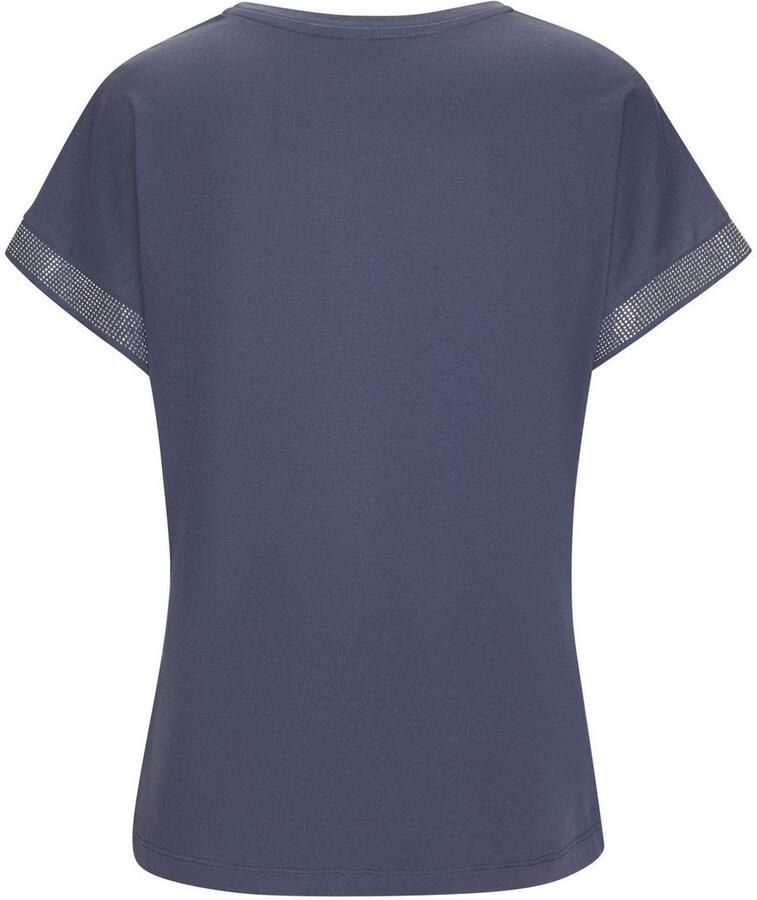 Lascana Shirt met korte mouwen Met glinsterend strass-ontwerp op de arm