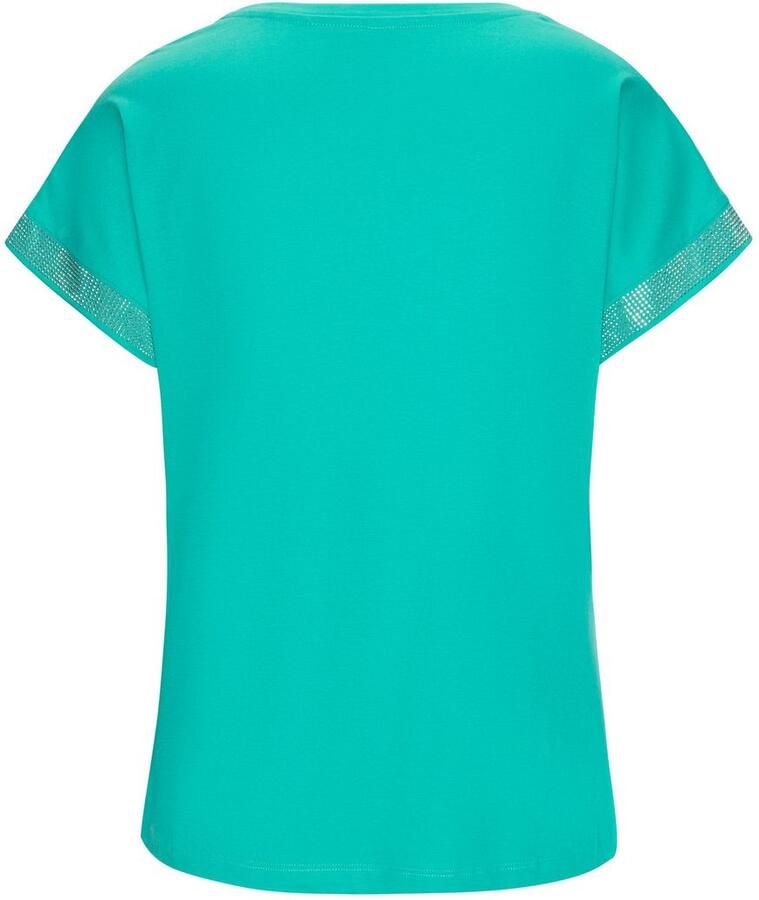 Lascana Shirt met korte mouwen Met glinsterend strass-ontwerp op de arm