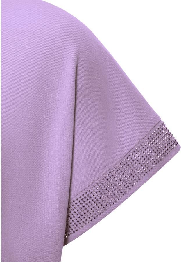 Lascana Shirt met korte mouwen Met glinsterend strass-ontwerp op de arm - Foto 4