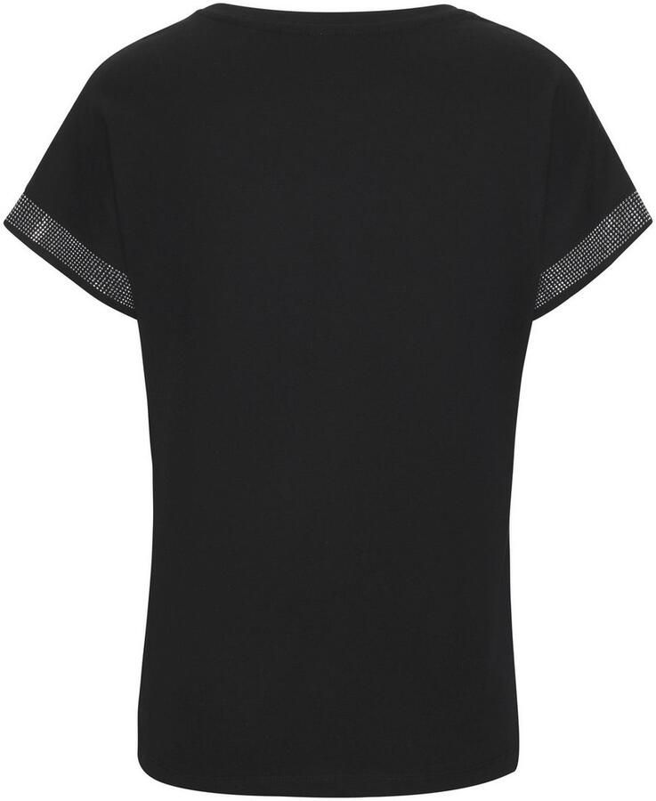 Lascana Shirt met korte mouwen Met glinsterend strass-ontwerp op de arm - Foto 4