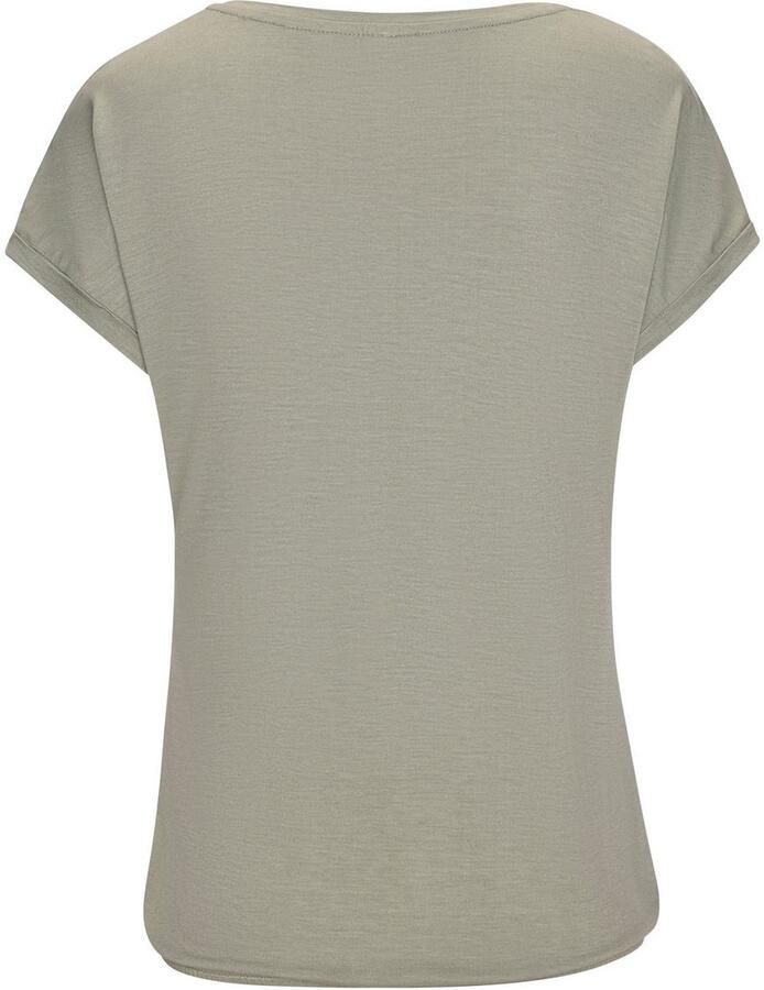 Lascana Shirt met korte mouwen Met glinsterende bloe print van elastische viscosekwaliteit - Foto 2