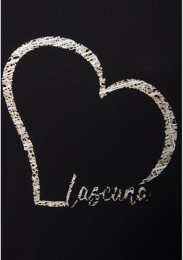 Lascana Shirt met korte mouwen Met hartprint van zachte viscose-stretch (1-delig) - Foto 2