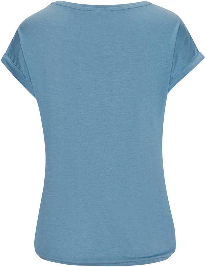 Lascana Shirt met korte mouwen Met hartprint van zachte viscose-stretch (1-delig)