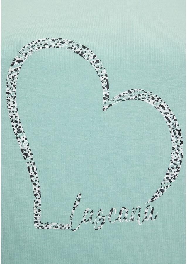 Lascana Shirt met korte mouwen Met hartprint van zachte viscose-stretch (1-delig) - Foto 2