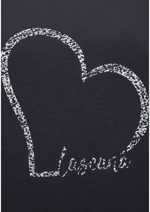 Lascana Shirt met korte mouwen Met hartprint van zachte viscose-stretch (1-delig) - Foto 2