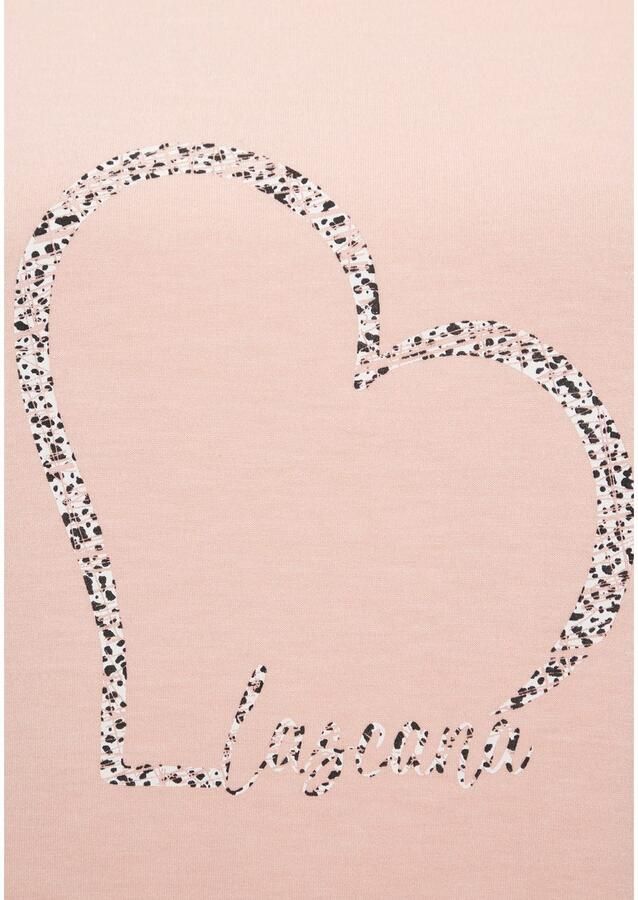 Lascana Shirt met korte mouwen Met hartprint van zachte viscose-stretch (1-delig) - Foto 2