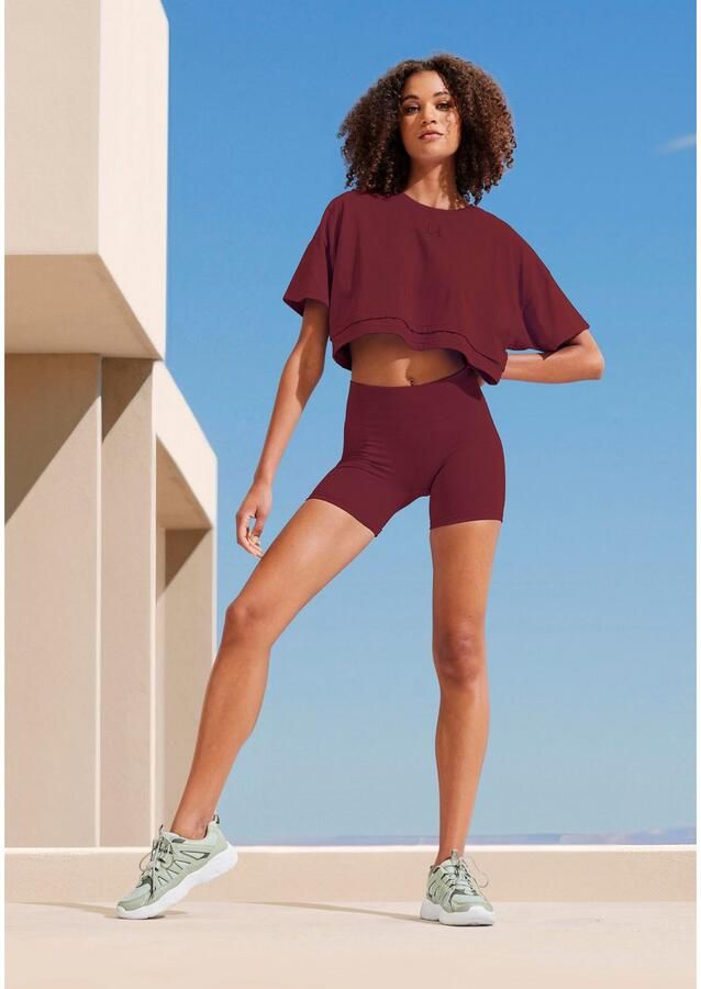 Lascana Functionele short Po Push Up met ribstructuur en shaping-effect sportshorts