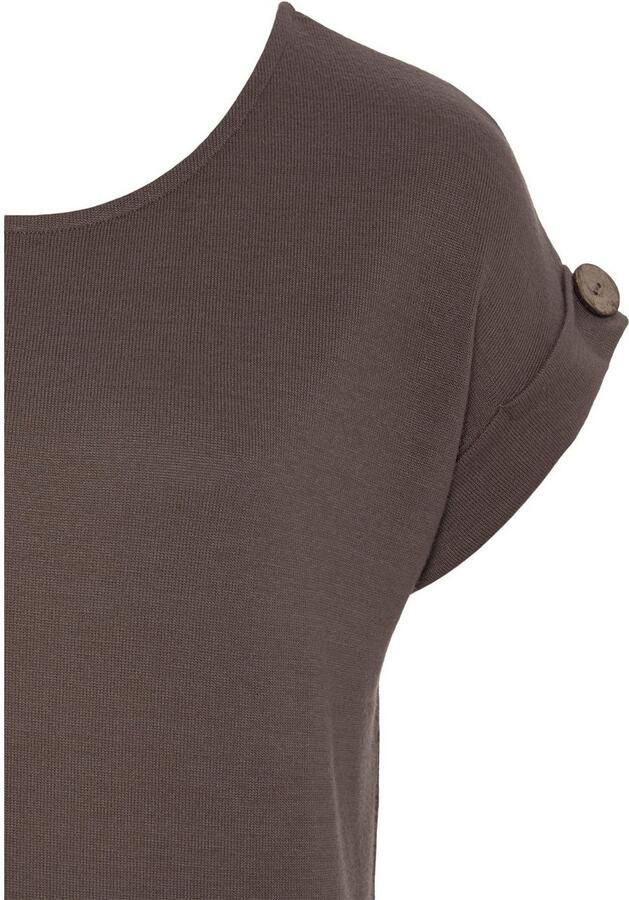 Lascana Shirt met korte mouwen Met knoopdetail aan de mouwafsluiting (set 1-delig) - Foto 3