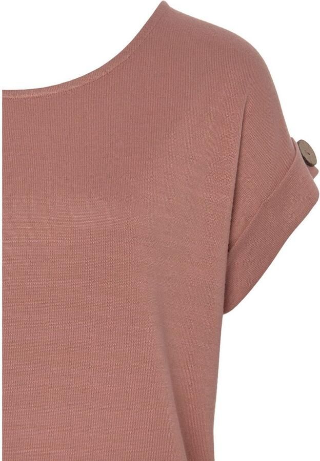 Lascana Shirt met korte mouwen Met knoopdetail aan de mouwafsluiting (set 1-delig) - Foto 3