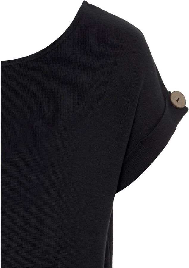 Lascana Shirt met korte mouwen Met knoopdetail aan de mouwafsluiting (set 1-delig) - Foto 3