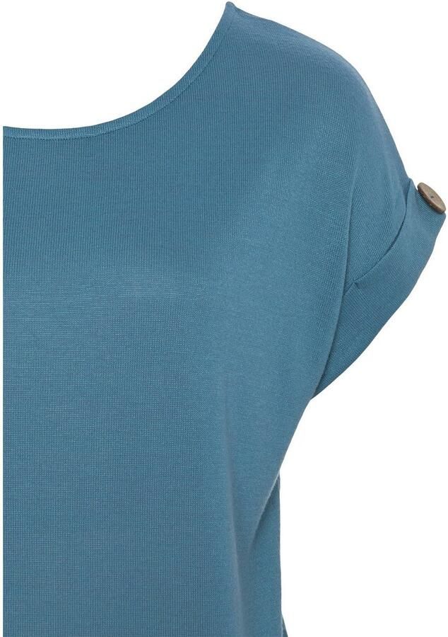 Lascana Shirt met korte mouwen Met knoopdetail aan de mouwafsluiting (set 1-delig) - Foto 3