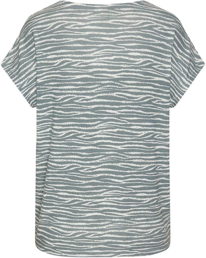Lascana Shirt met korte mouwen Met modieus zebra-patroon