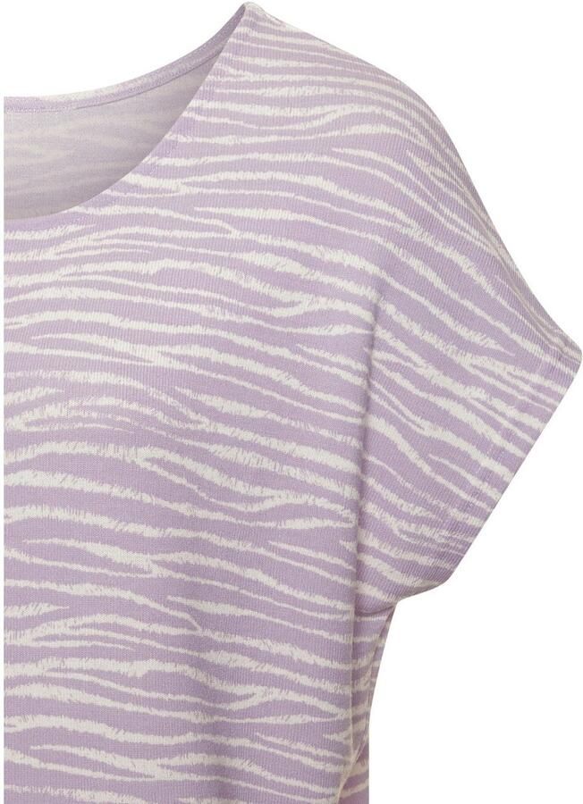 Lascana Shirt met korte mouwen Met modieus zebra-patroon - Foto 2