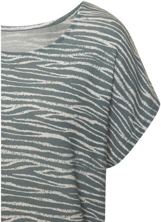 Lascana Shirt met korte mouwen Met modieus zebra-patroon - Foto 2