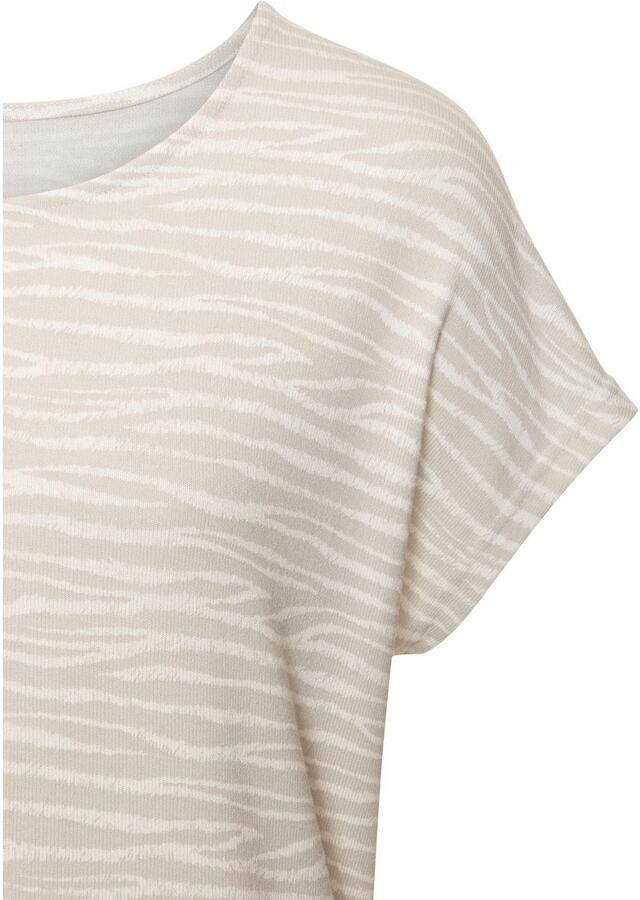 Lascana Shirt met korte mouwen Met modieus zebra-patroon - Foto 2