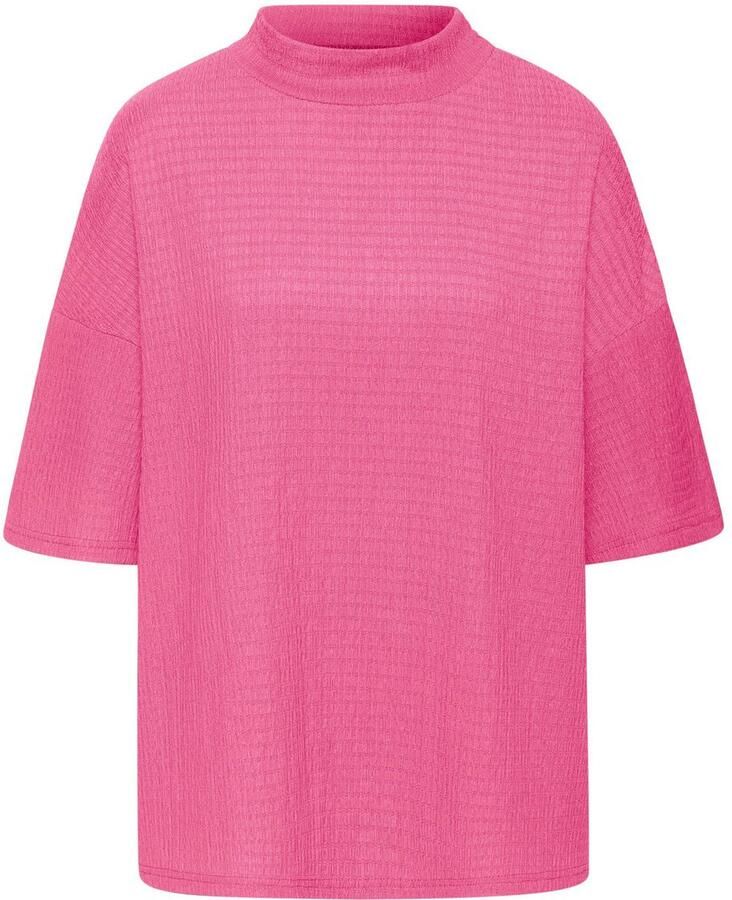 Lascana Shirt met korte mouwen Met opstaande kraag van kreukvrije crêpe-kwaliteit (Set van 2) - Foto 3