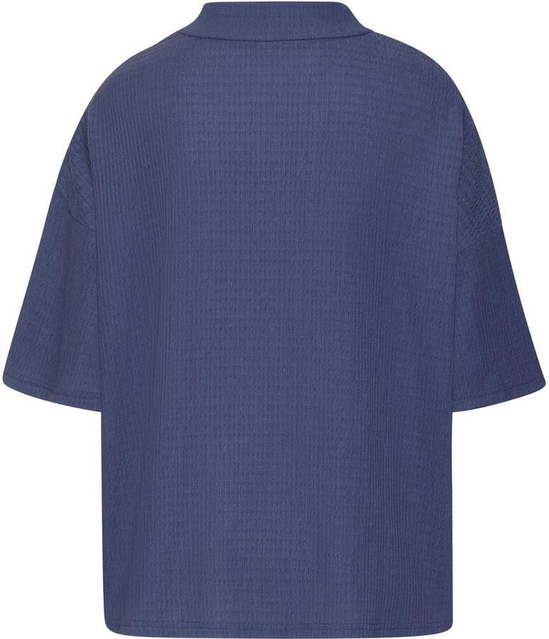 Lascana Shirt met korte mouwen Met opstaande kraag van kreukvrije crêpe-kwaliteit