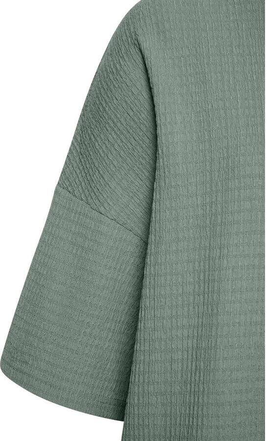 Lascana Shirt met korte mouwen Met opstaande kraag van kreukvrije crêpe-kwaliteit - Foto 3