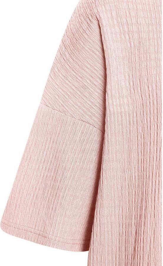 Lascana Shirt met korte mouwen Met opstaande kraag van kreukvrije crêpe-kwaliteit - Foto 4