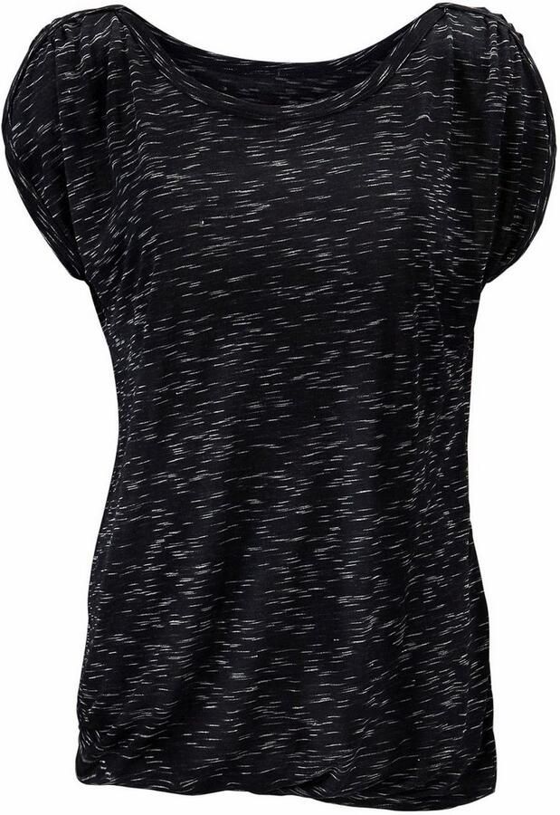 Lascana Shirt met korte mouwen Met schouderrimpeling van zachte viscosekwaliteit - Foto 3