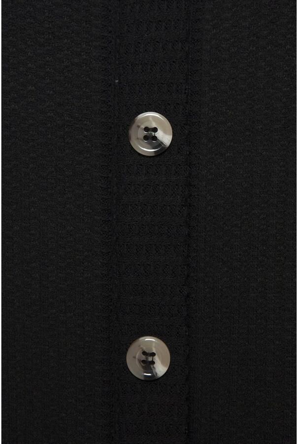 Lascana Shirt met korte mouwen Met sierknoopsluiting van zachte piquékwaliteit (1-delig) - Foto 2