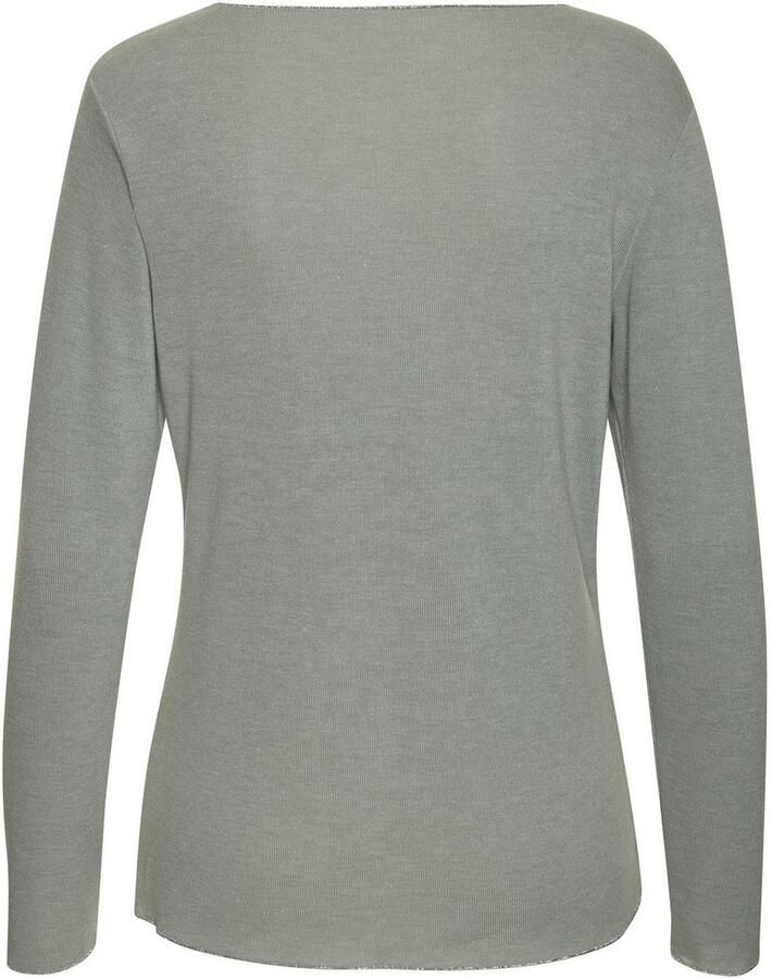 Lascana Shirt met lange mouwen Met fijne glinsterende afwerking