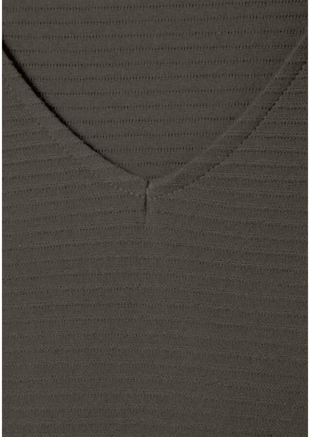 Lascana Shirt met lange mouwen Met streepstructuur in een zachte katoenkwaliteit (1-delig) - Foto 2