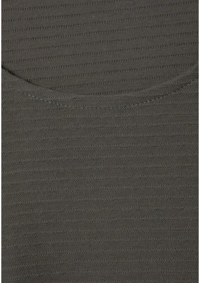 Lascana Shirt met lange mouwen Met streepstructuur in een zachte katoenkwaliteit - Foto 2