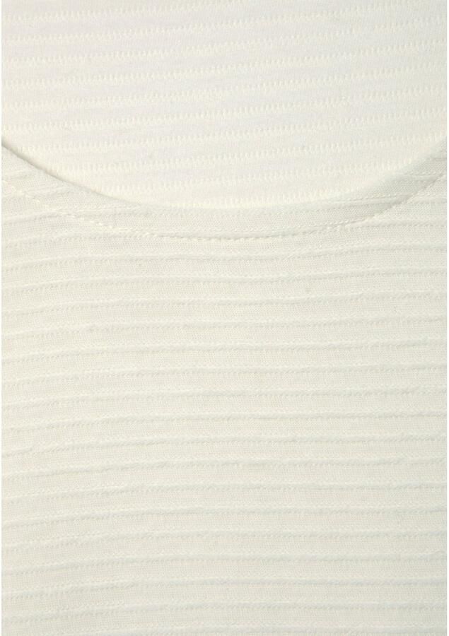 Lascana Shirt met lange mouwen Met streepstructuur in een zachte katoenkwaliteit - Foto 3