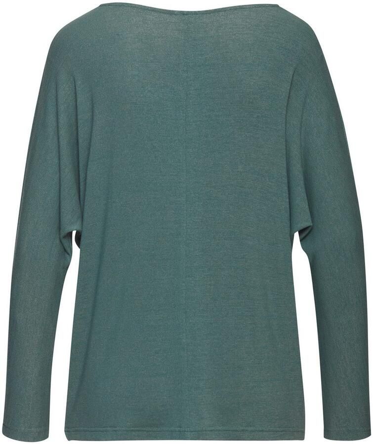 Lascana Shirt met lange mouwen Met vlindermouwen van zacht viscose-fijntricot