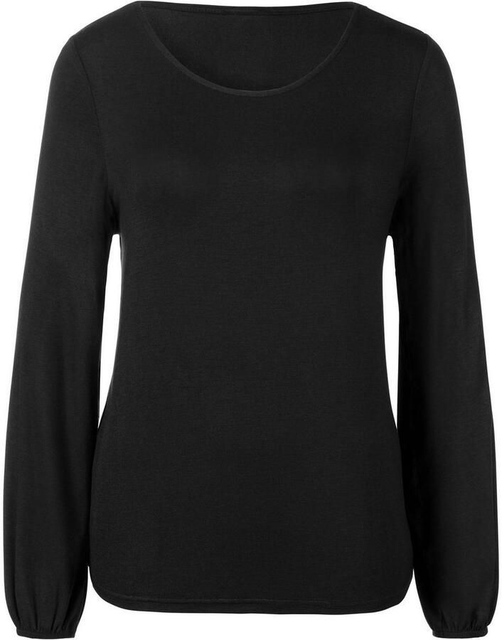 Lascana Shirt met lange mouwen Met wijde mouwen van zachte viscose-stretch