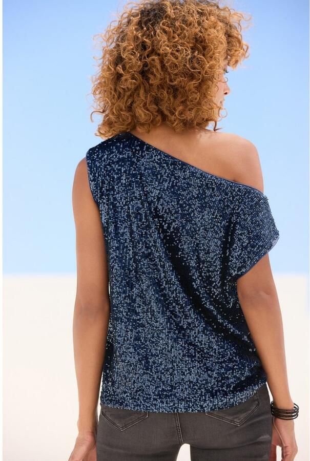 Lascana High-waist jeans met zichtbare knoopsluiting en stretchpercentage skinny high waist - Foto 3