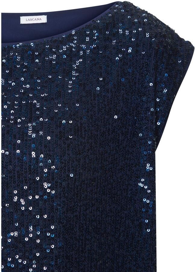 Lascana Shirt met pailletten met brede bandjes partytop feestelijk - Foto 2