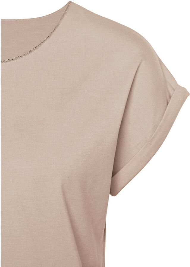 Lascana Shirt met ronde hals Met elegante glinsterafwerkingen in een gemakkelijk te onderhouden kwaliteit (1-delig) - Foto 2