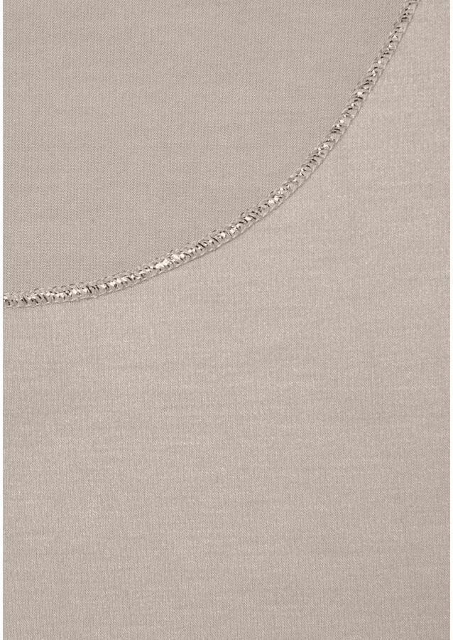 Lascana Shirt met ronde hals Met elegante glinsterafwerkingen in een gemakkelijk te onderhouden kwaliteit (1-delig) - Foto 2