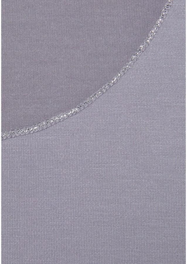 Lascana Shirt met ronde hals Met elegante glinsterafwerkingen in een gemakkelijk te onderhouden kwaliteit (1-delig) - Foto 2