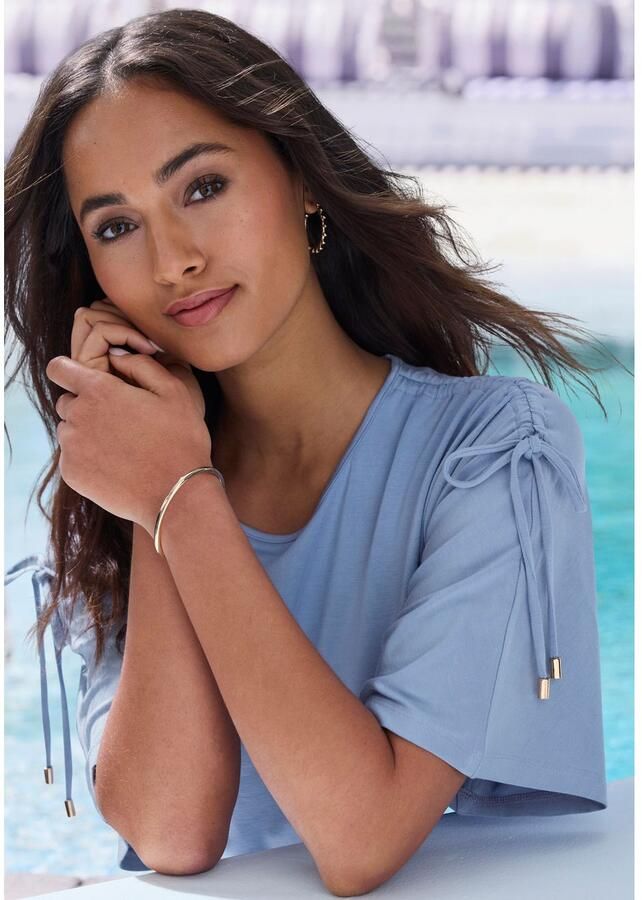 Lascana Shirt met ronde hals Met variabele mouwlengte van zachte viscose-stretch - Foto 6