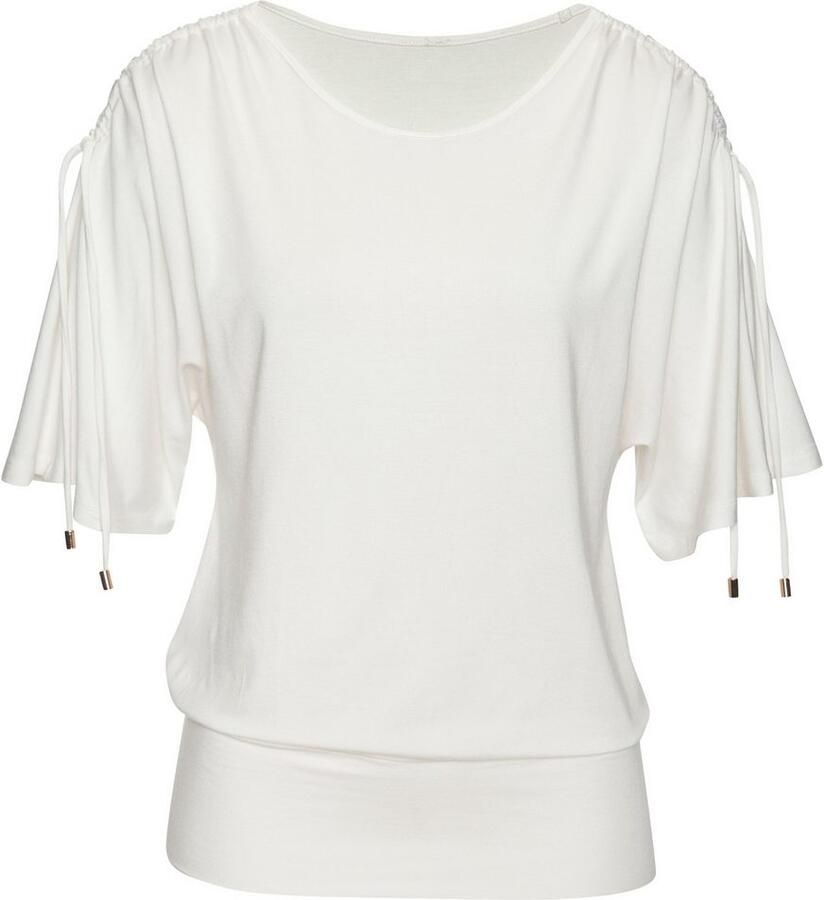 Lascana Shirt met ronde hals Met variabele mouwlengte van zachte viscose-stretch - Foto 2