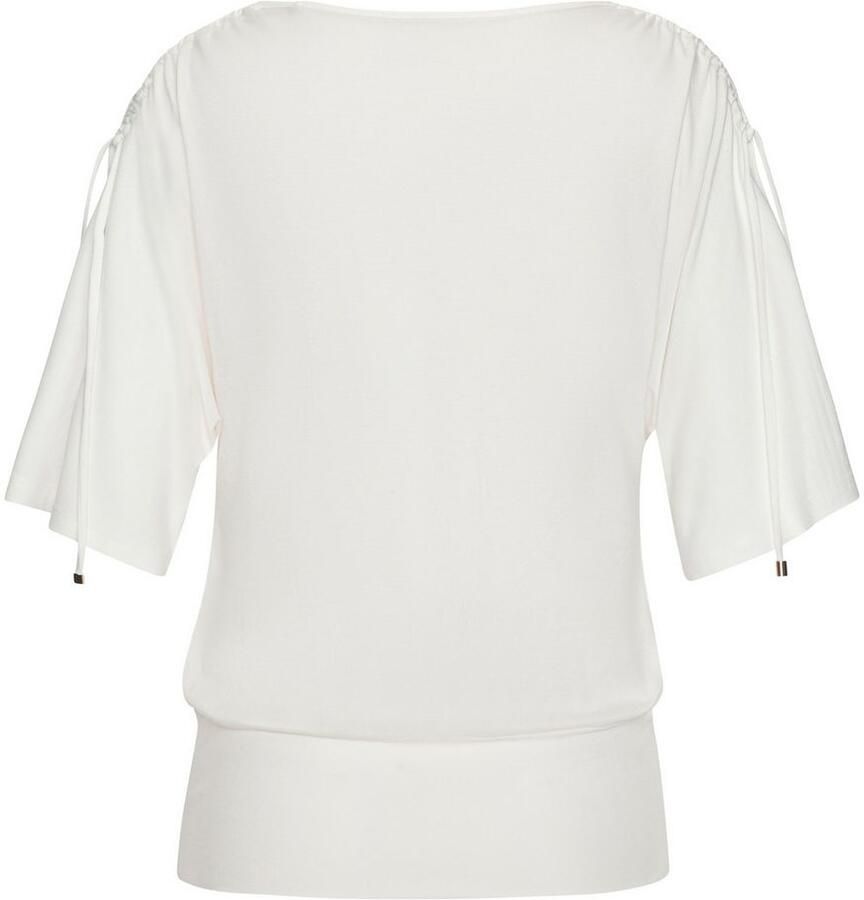 Lascana Shirt met ronde hals Met variabele mouwlengte van zachte viscose-stretch