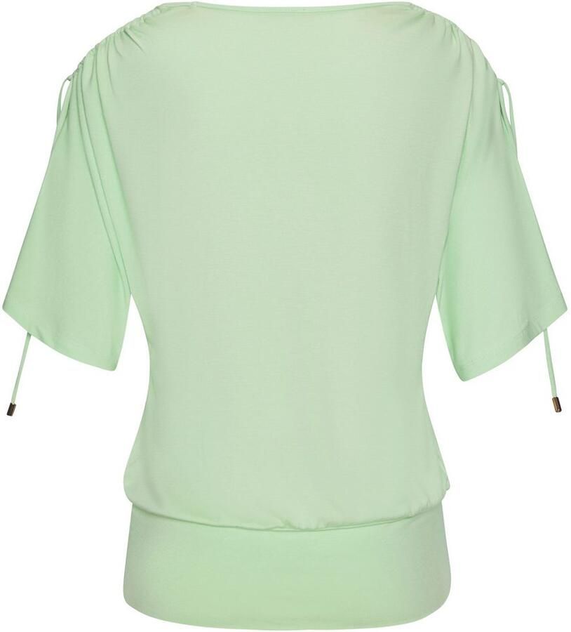Lascana Shirt met ronde hals Met variabele mouwlengte van zachte viscose-stretch - Foto 5