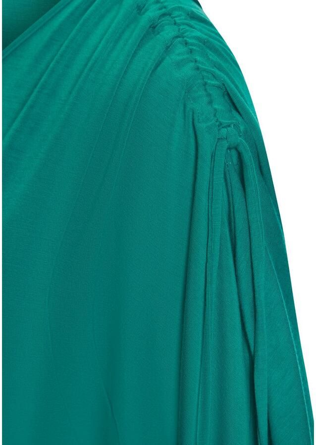 Lascana Shirt met ronde hals Met variabele mouwlengte van zachte viscose-stretch