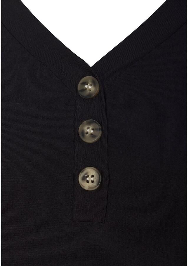 Lascana Shirt Met sierknoopsluiting van zachte viscose-stretch - Foto 2