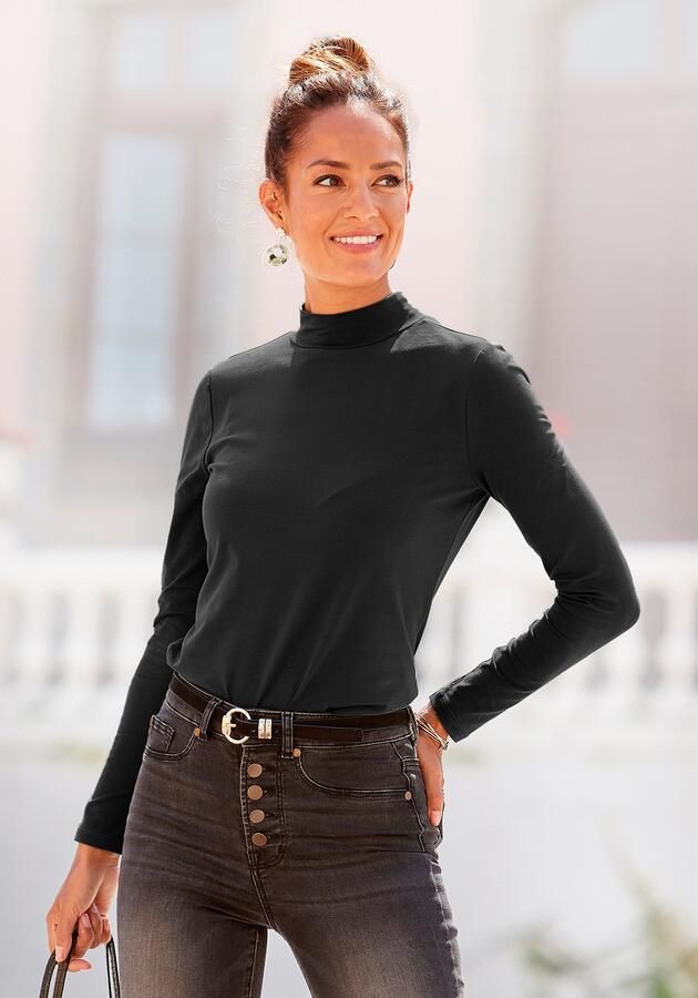 Lascana Shirt met staande kraag - Foto 5