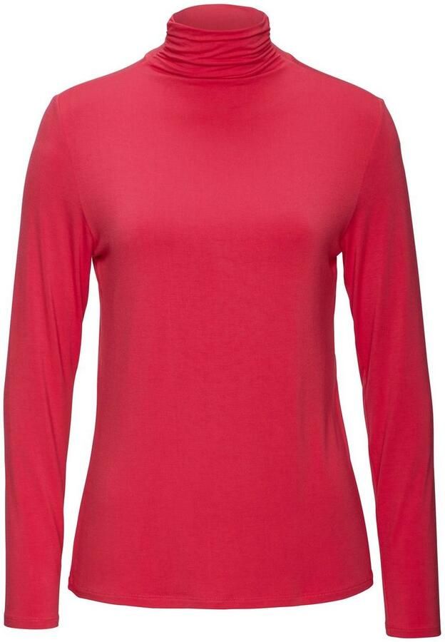 Lascana Shirt met staande kraag Van zachte viscose-stretch van zachte viscosekwaliteit - Foto 3