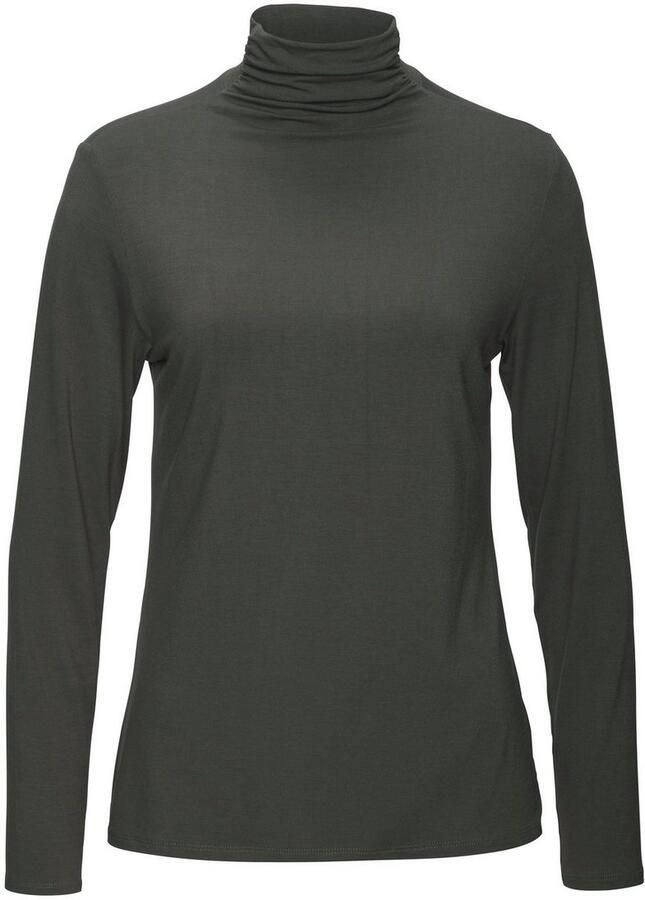 Lascana Shirt met staande kraag Van zachte viscose-stretch van zachte viscosekwaliteit