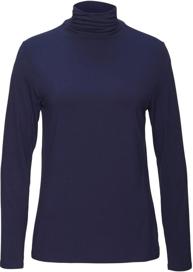 Lascana Shirt met staande kraag Van zachte viscose-stretch van zachte viscosekwaliteit (Set van 2)