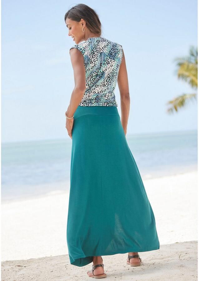 Lascana Shirttop met rimpelingen op de schouder blousetop met dierenprint - Foto 3