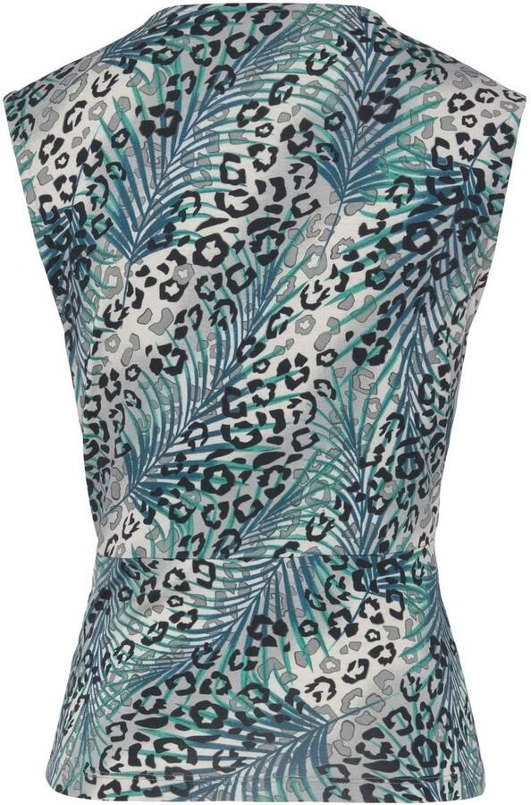 Lascana Shirttop met rimpelingen op de schouder blousetop met dierenprint - Foto 5