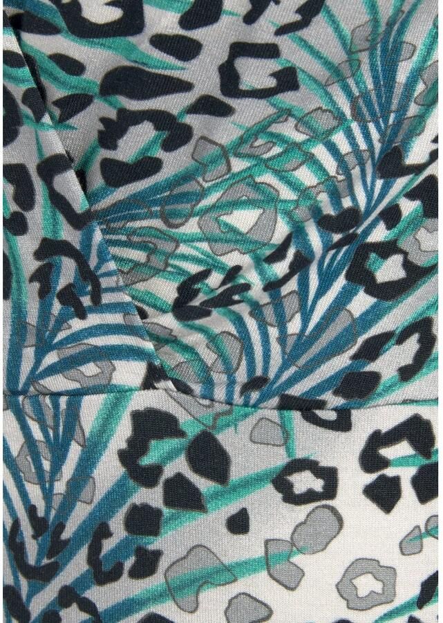 Lascana Shirttop met rimpelingen op de schouder blousetop met dierenprint